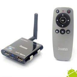 Jesurun MT-05 Android TV Box A31S Quad Core 2GB 8GB Android 4.2 Remote Control TF Card- Black